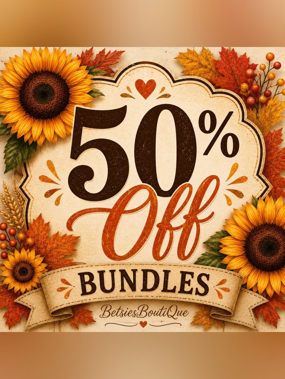 50% OFF BUNDLES